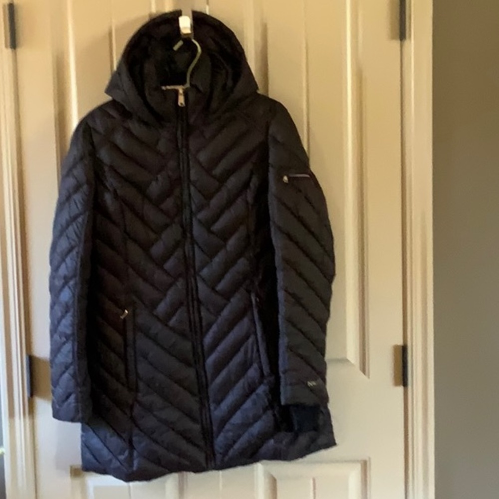 Nautica thigh-length, hooded, winter coat